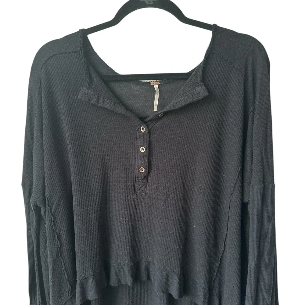 Free People Benedict Canyon Hi-Low Thermal Tee